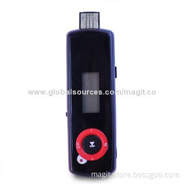 MP3 Player with LCD Display, FM/Direct USB, Built-in 3.7V Li-battery